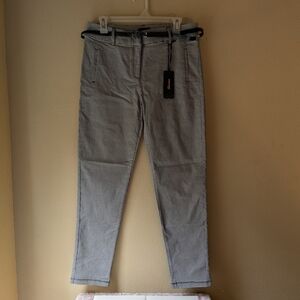 Shinestar Gray Women's Straight Leg Trousers